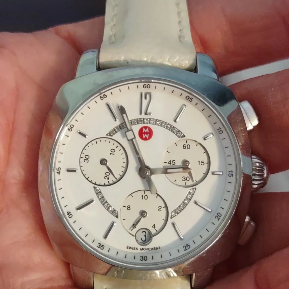 Authentic Michele Ascalon diamond watch